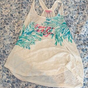 Lilly Pulitzer White Tank Top